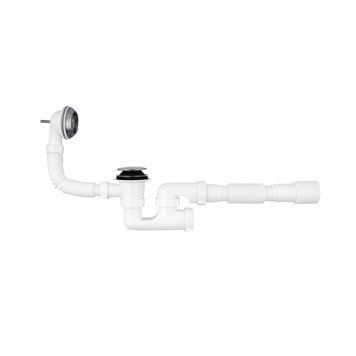 Сифон для ванны Agua BS05K 1 1/2'х40/50 мм с системой Сlick-Сlack, с переливом и ревизией CV033454 фото