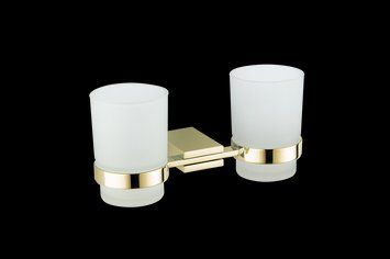 Стакан для зубних щіток VBI NEPTUNE GOLD подвійний VBI-040514GL фото