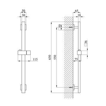 Штанга для душа Kroner KRP Edelstahl Kubus - ESG230 CV034875 фото