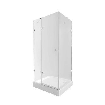 Набір Qtap душова кабіна Capricorn CRM1018RC6 Clear 2020x1000x800 мм + піддон Tern 301812C 100x80x12 см із сифоном SD00048931 фото