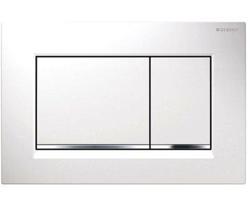 SIGMA20 SQUARE змивна клавіша для подвійного змиву, білий /глянцевий хром Арт. 115.883.KJ.1 52300 фото