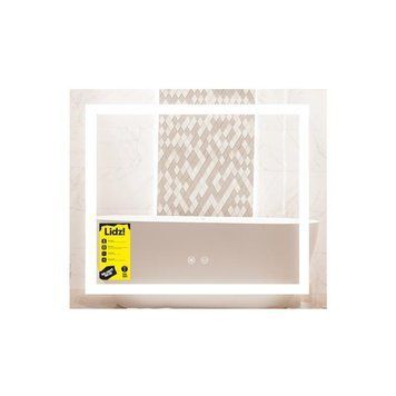 Дзеркало Lidz Kubis (KU1) 700х600 з LED-підсвіткою Touch, з антизапотіванням, з димером, рег. яскравості LDKU60049285 SD00055409 фото