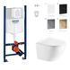 Комплект инсталляция с унитазом Grohe Asignatura Simple Bend безободковый, сиденье soft-close, белый