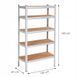 Стелаж LEOBRO Premium 180x100x60 см, 5 полиць, 200 кг/полиця фото 2