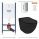 Инсталляция GROHE Rapid SL Skate с унитазом JAQUAR Solo, черный фото 2