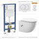 Инсталляция GEBERIT Delta01 белая + KOLLER POOL EDGE PLUS с биде фото 2