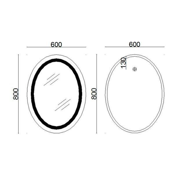 Дзеркало для ванної Lidz Vida LD78LF6080 80x60 сенсорний, з LED-підсвіткою купити &mdash; MagicHata