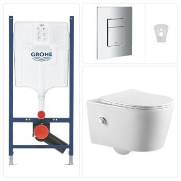 Інсталяція GROHE Skate з унітазом ASIGNATURA Simple Bend з біде купити - MagicHata