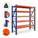 Стелаж LEOBRO Premium Pro 200x200x50 см, 5 полиць, синьо-помаранчевий фото 1