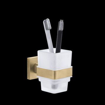 Стакан для зубних щіток VBI JUPITER BRUSH GOLD VBI-040604BG фото