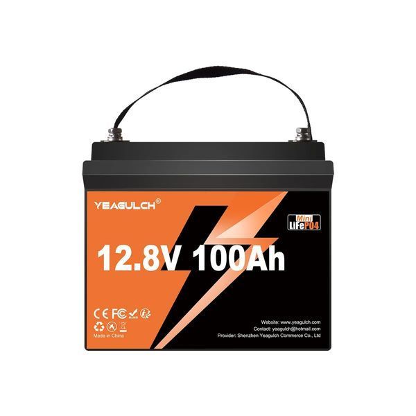 Аккумулятор LiFePO4 YEAGULCH, 12,8 В, 100 А-ч, 1280 Вт-ч, 12,8V / 100Ah Max купить - MagicHata