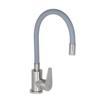Смеситель для кухни Lidz Vida 015F3 с гибким изливом (k35) LDVID015F3GRE43356 Grey SD00049479 фото